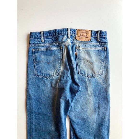 Men's Vintage 90'S LEVI'S 505 Orange Tab Medium Regular Fit Jeans, Size 35x30 - Picture 6 of 15